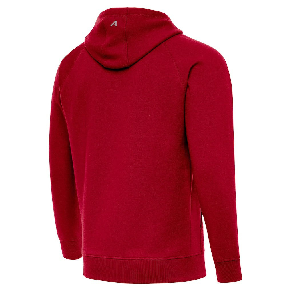Kansas City Chiefs Antigua Brushed Carbon Victory Pullover Hoodie - Red on sale