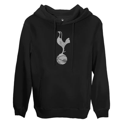 Tottenham Hotspur 1863FC Monochrome Badge Fleece Pullover Hoodie - Black for sale