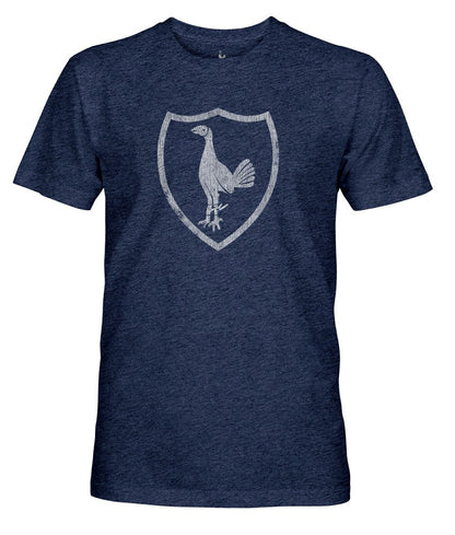 Tottenham Hotspur 1863FC Retro Monochrome Badge Vintage Tri-Blend T-Shirt - Navy outlet