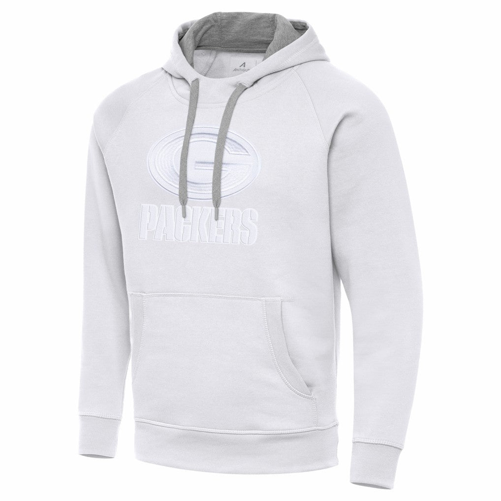 Green Bay Packers Antigua Victory Pullover Hoodie - White cheap