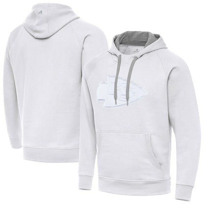 Kansas City Chiefs Antigua Victory Pullover Hoodie - White outlet