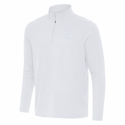 Indianapolis Colts Antigua Intent Quarter-Zip Jacket - White discount