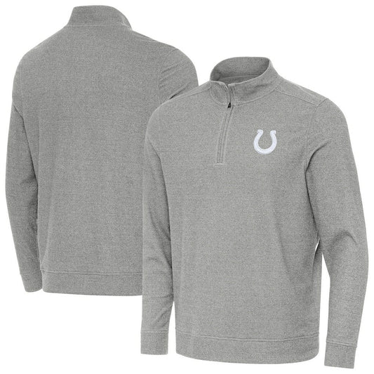 Indianapolis Colts Antigua Subtle Quarter-Zip Jacket - Heather Gray cheap
