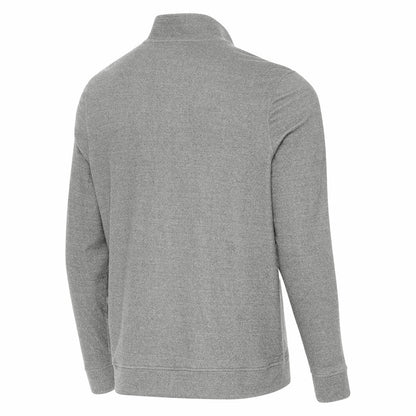 Tampa Bay Buccaneers Antigua Subtle Quarter-Zip Jacket - Heather Gray cheap