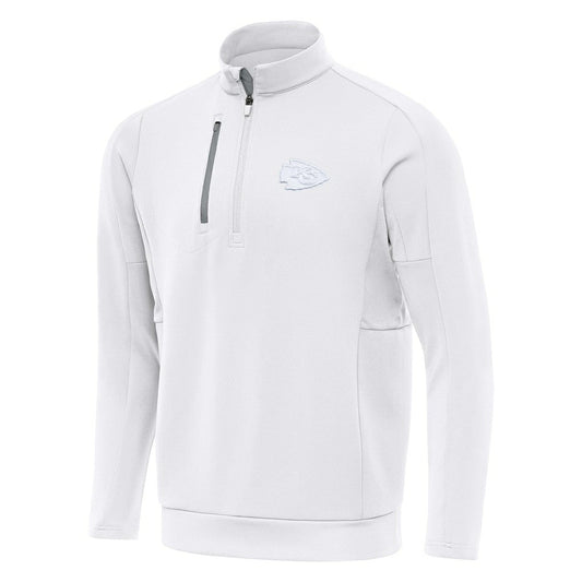 Kansas City Chiefs Antigua Generation Quarter-Zip Top - White outlet