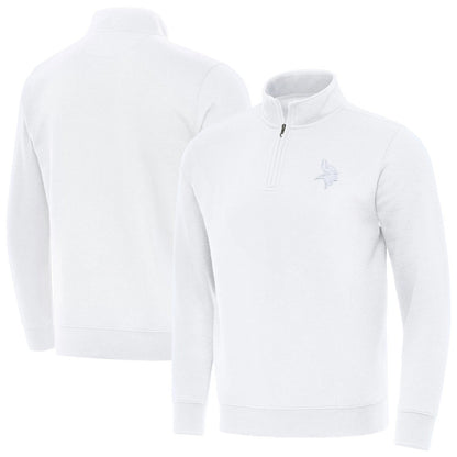 Minnesota Vikings Antigua Victory Quarter-Zip Top - White outlet