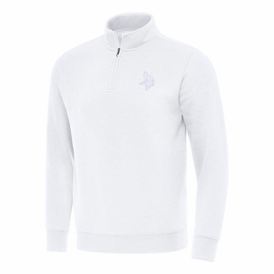 Minnesota Vikings Antigua Victory Quarter-Zip Top - White outlet