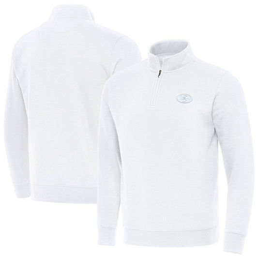 San Francisco 49ers Antigua Victory Quarter-Zip Top - White online