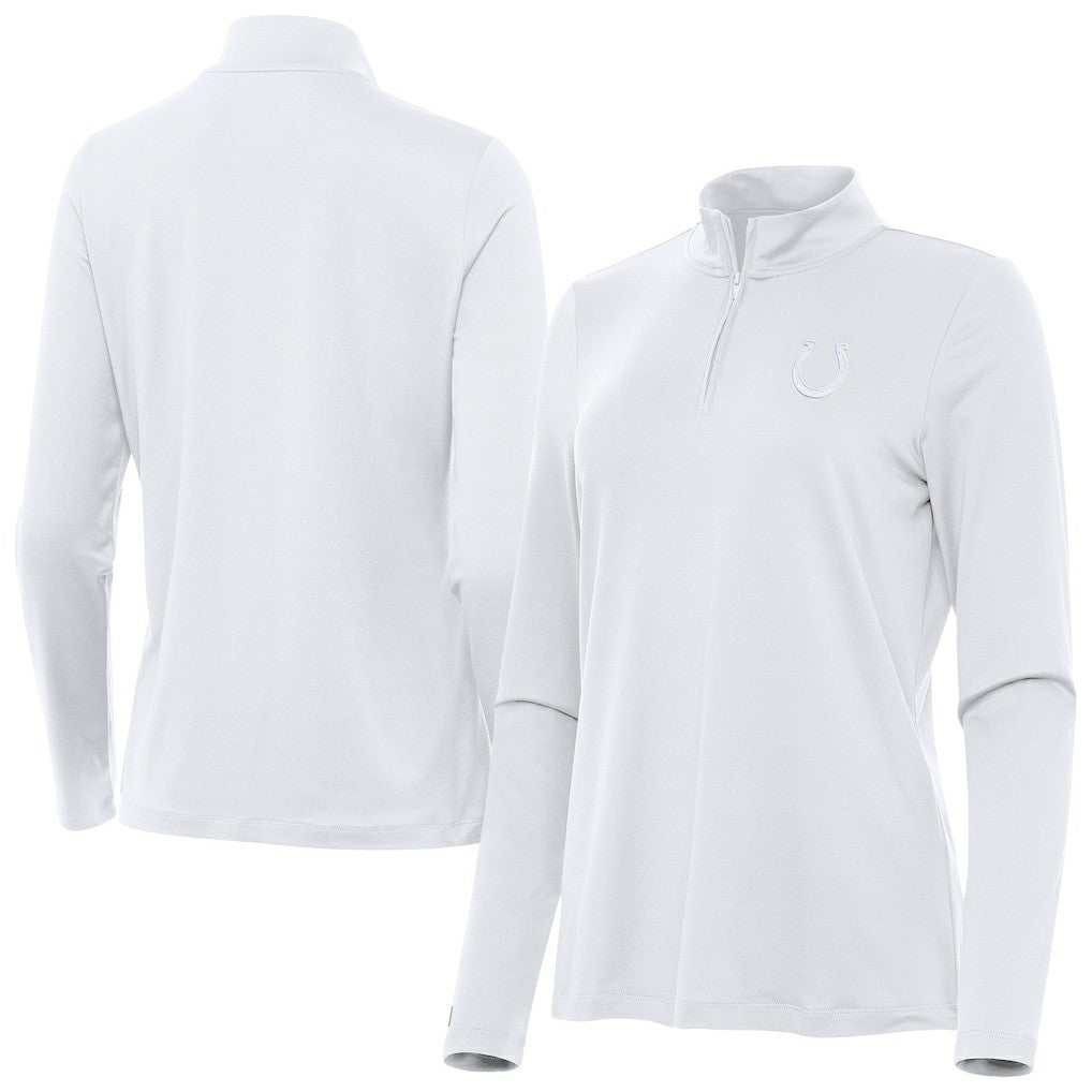Indianapolis Colts Antigua Women's Reprocess Quarter-Zip Top - White cheap