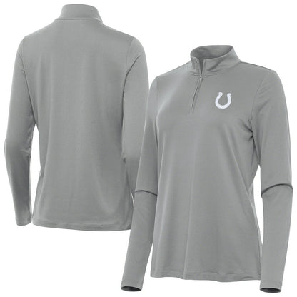 Indianapolis Colts Antigua Women's Reprocess Quarter-Zip Top - Gray cheap