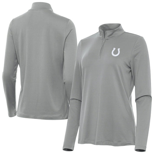 Indianapolis Colts Antigua Women's Reprocess Quarter-Zip Top - Gray cheap