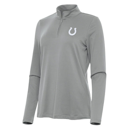 Indianapolis Colts Antigua Women's Reprocess Quarter-Zip Top - Gray cheap