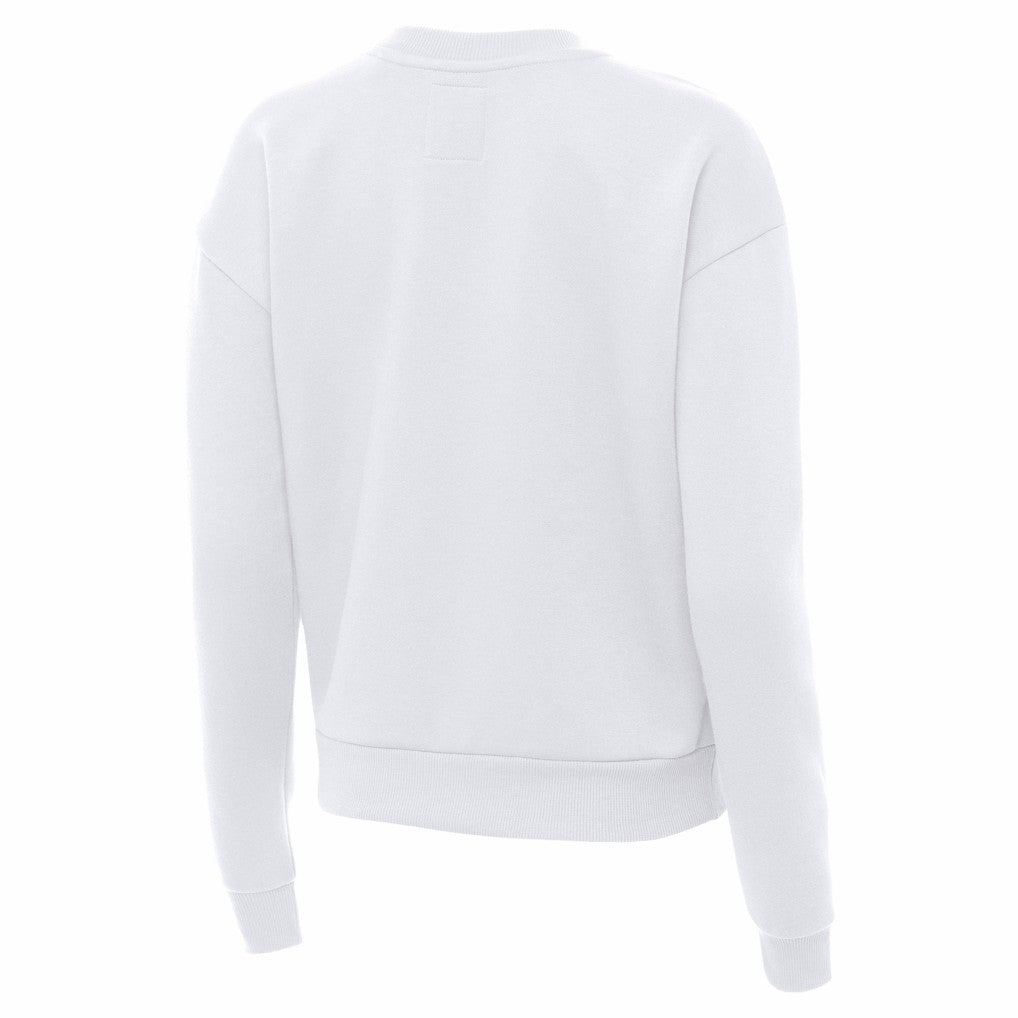 San Francisco 49ers Antigua Women's Victory Crew Pullover Sweatshirt - White online