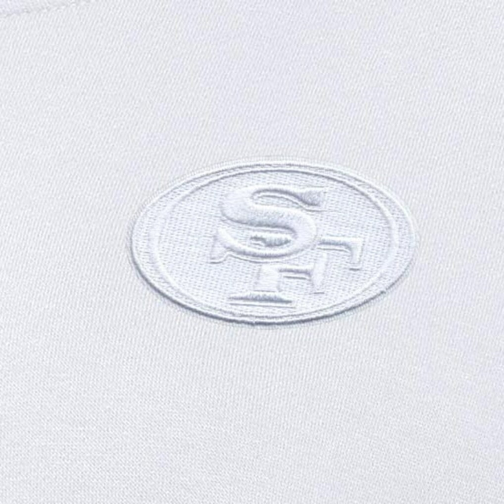 San Francisco 49ers Antigua Women's Victory Crew Pullover Sweatshirt - White online