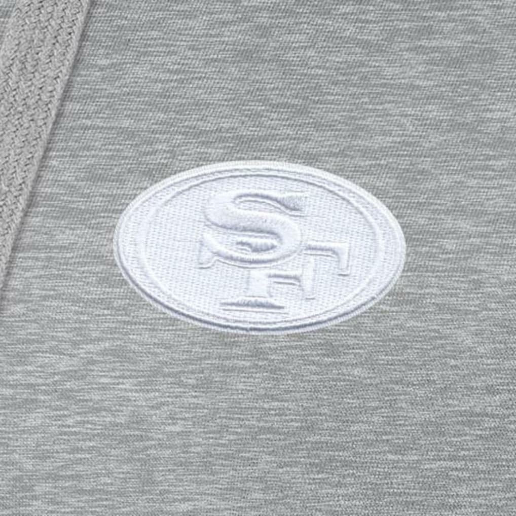 San Francisco 49ers Antigua Women's Victory Pullover Hoodie - Heather Gray for sale
