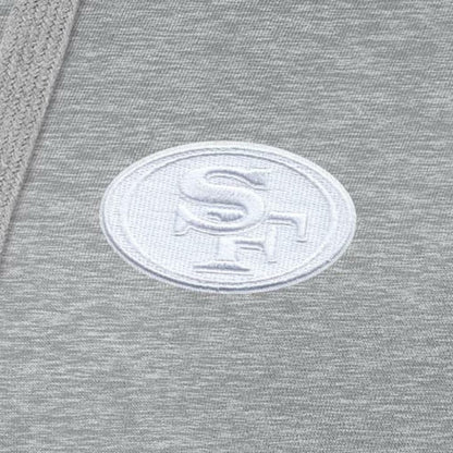 San Francisco 49ers Antigua Women's Victory Pullover Hoodie - Heather Gray for sale