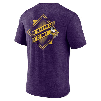 Minnesota Vikings Purple Diamond Scroll Tri-Blend T-Shirt discount