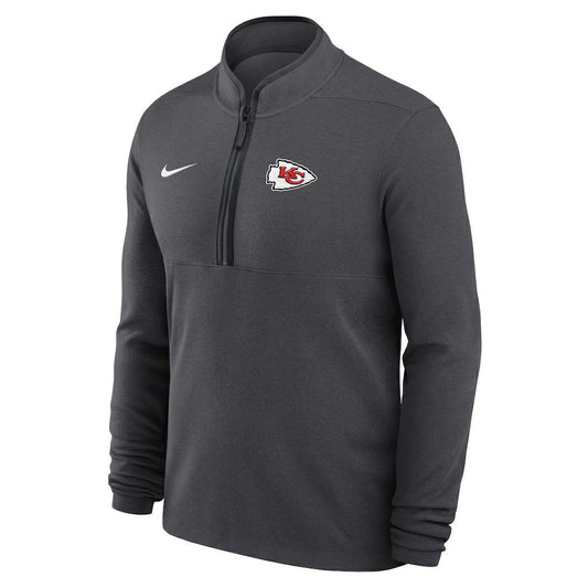 Kansas City Chiefs Lightweight Victory Dri-FIT Half-Zip Pullover - Anthracite | Nike on sale