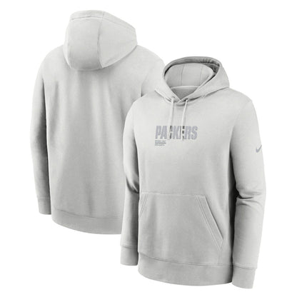 Green Bay Packers Edge Pack French Terry Club Pullover Hoodie - Gray | Nike online