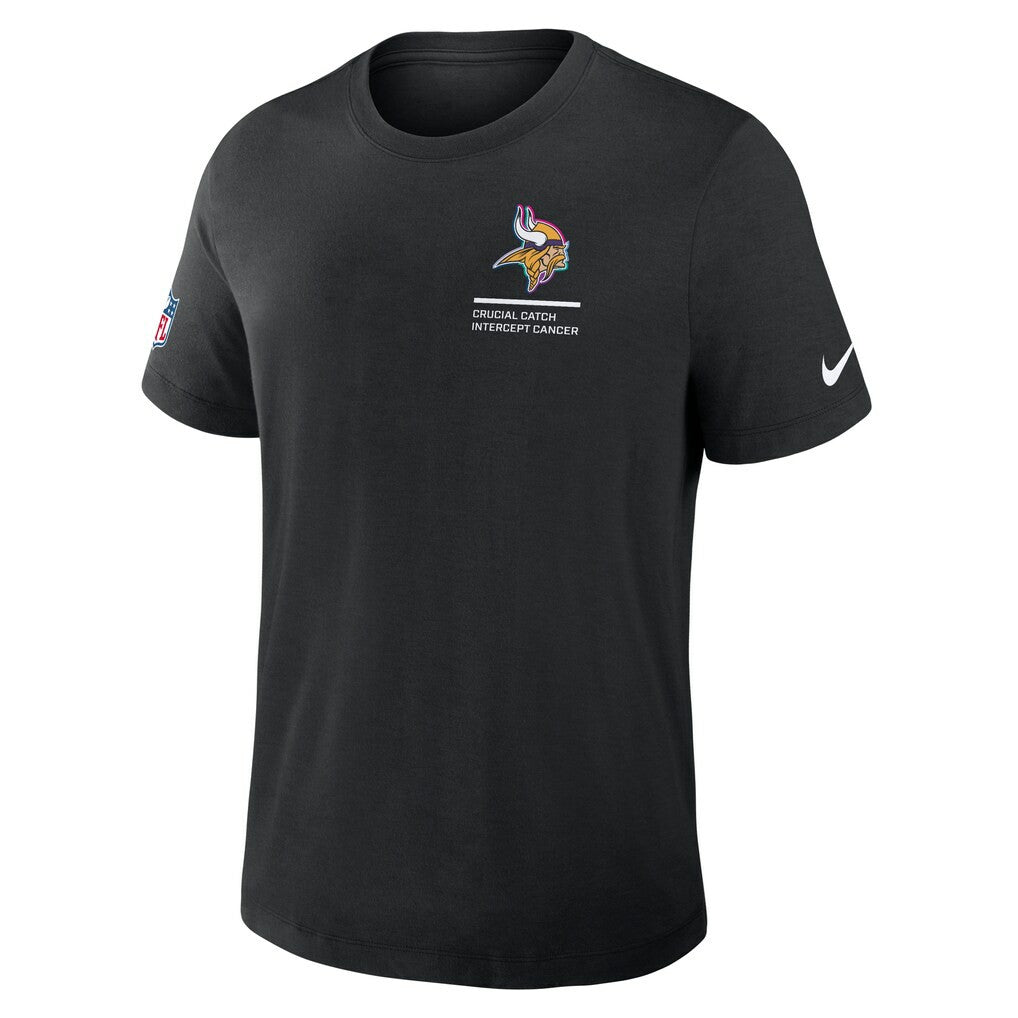 Minnesota Vikings 2025 NFL Crucial Catch Tri-Blend Dri-FIT T-Shirt - Black | Nike sale