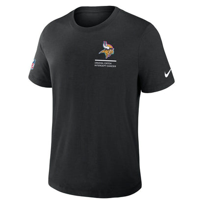 Minnesota Vikings 2025 NFL Crucial Catch Tri-Blend Dri-FIT T-Shirt - Black | Nike sale