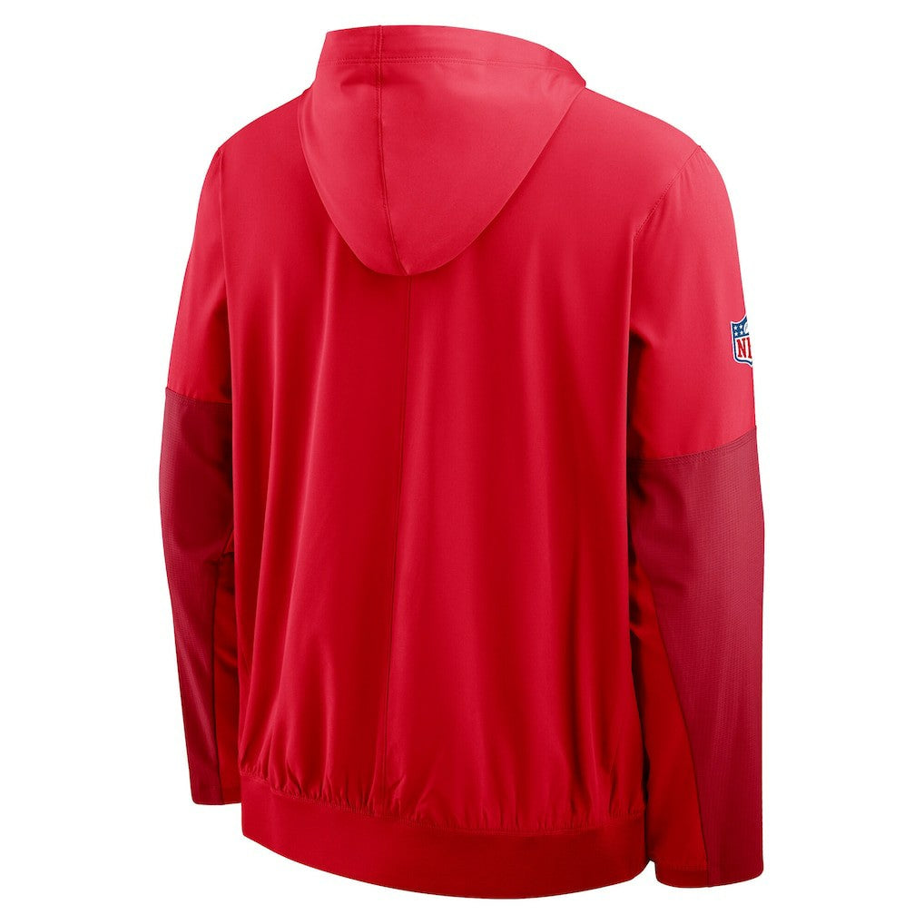 Kansas City Chiefs Sideline Anorak Half-Zip Hoodie Jacket - Red | Nike outlet