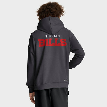 Buffalo Bills Sideline Standard Issue Initial Home Dri-FIT Hoodie - Anthracite | Nike cheap