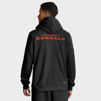 Cincinnati Bengals Sideline Standard Issue Initial Home Dri-FIT Hoodie - Black | Nike on sale