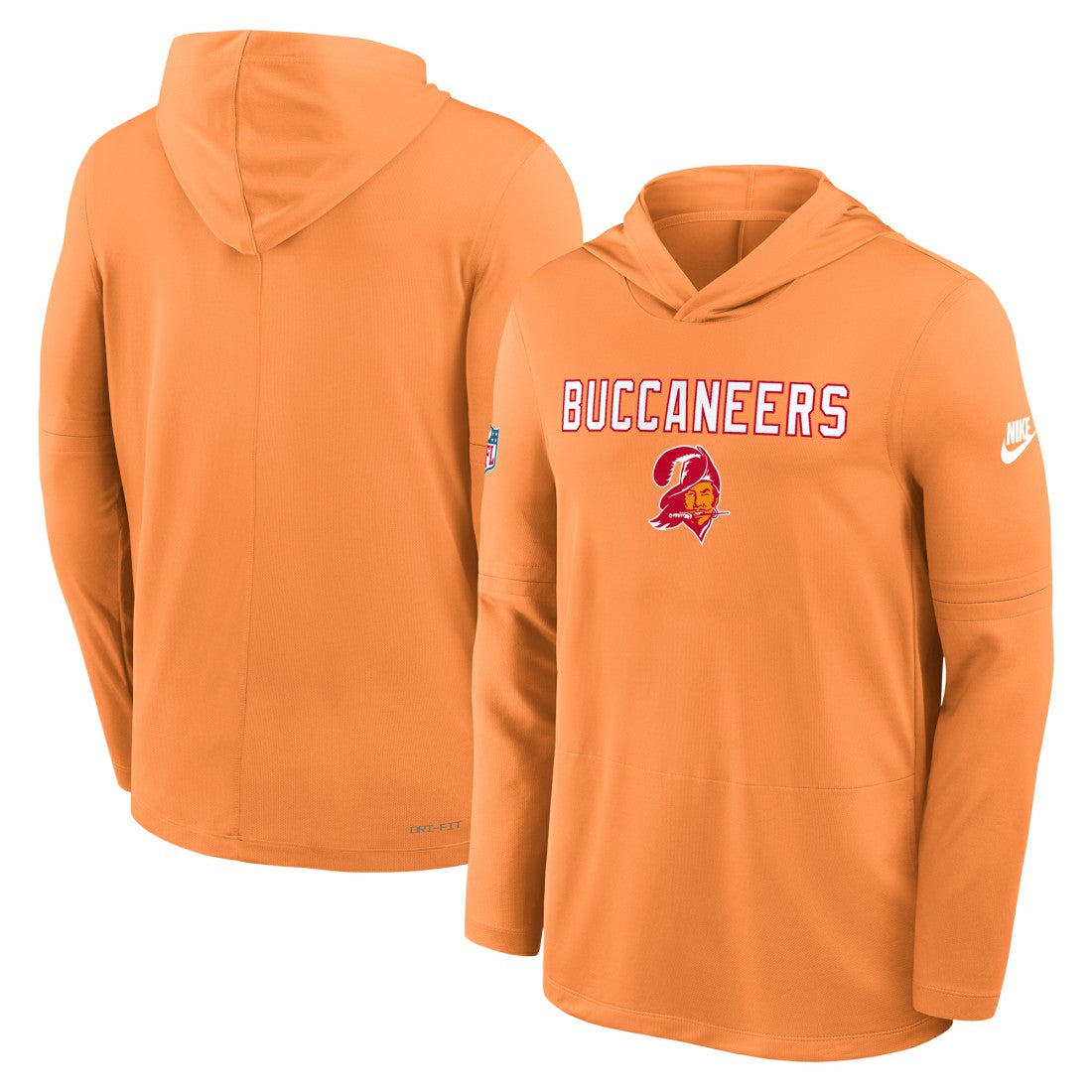 Tampa Bay Buccaneers Sideline Pass Accuracy Dri-FIT Long Sleeve Hoodie T-Shirt - Orange | Nike discount