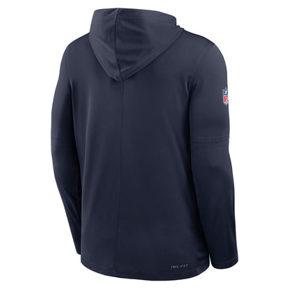 Denver Broncos Sideline Pure Fury Performance Long Sleeve Hoodie T-Shirt - Navy | Nike online