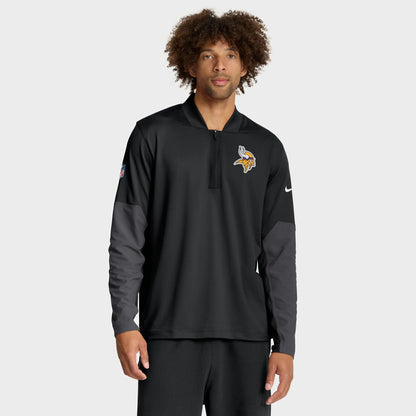 Minnesota Vikings Sideline Dri-FIT Half-Zip Pullover - Black | Nike sale