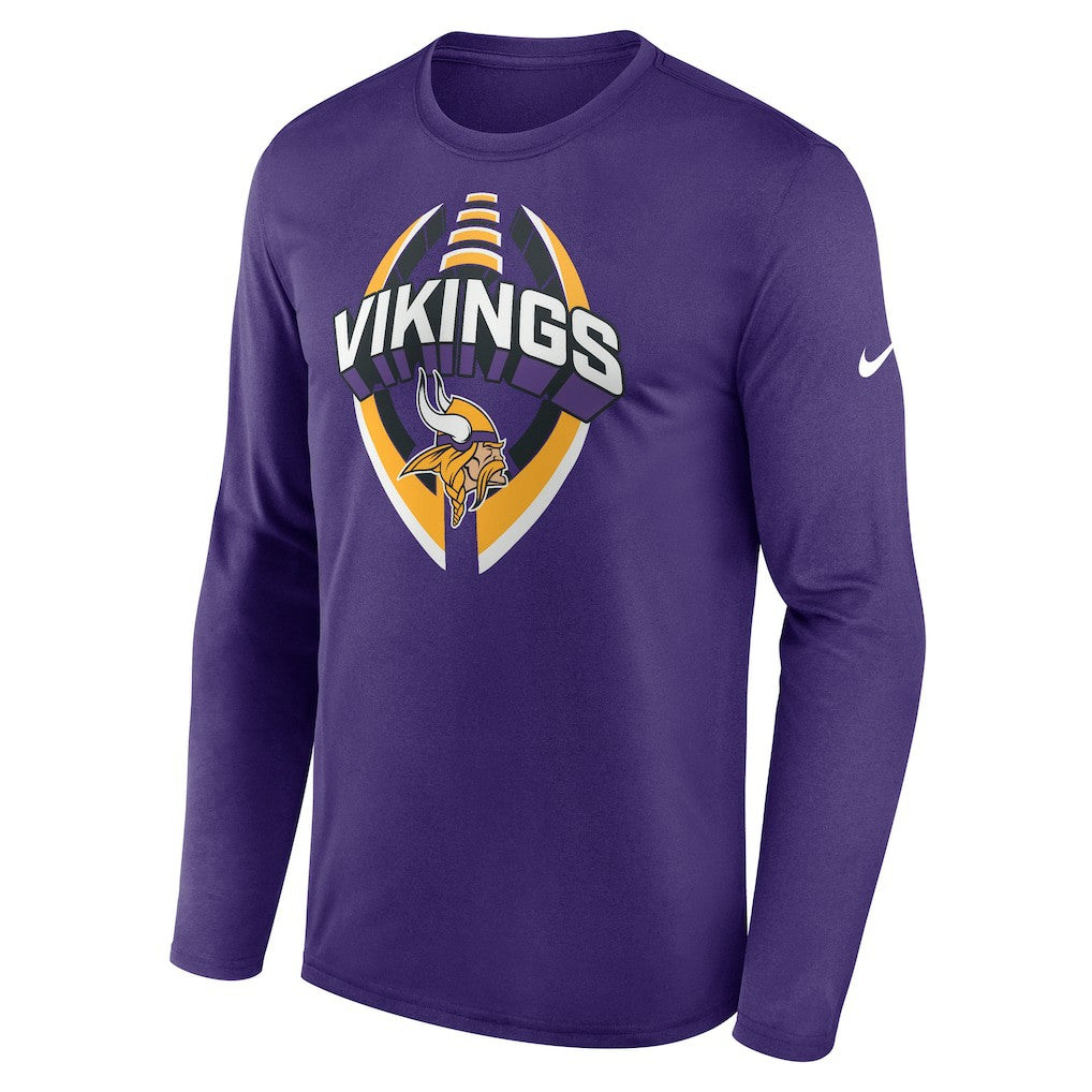 Minnesota Vikings Primetime Legend Icon Performance Long Sleeve T-Shirt - Purple | Nike outlet