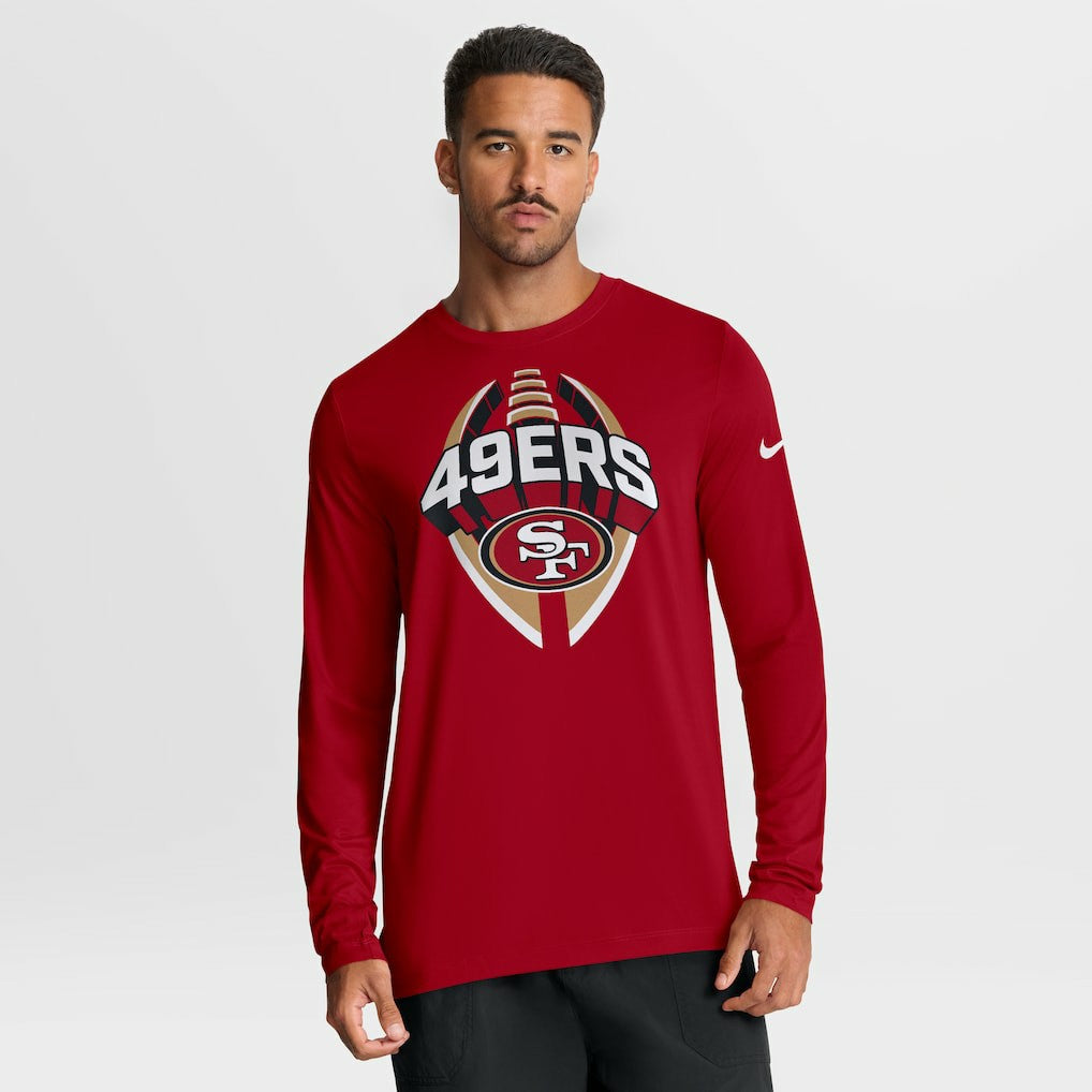 San Francisco 49ers Primetime Legend Icon Performance Long Sleeve T-Shirt - Scarlet | Nike cheap