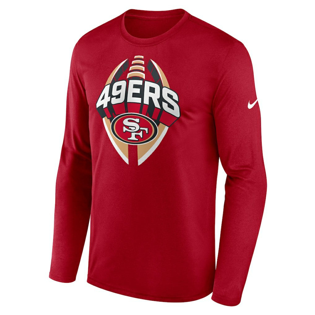 San Francisco 49ers Primetime Legend Icon Performance Long Sleeve T-Shirt - Scarlet | Nike cheap