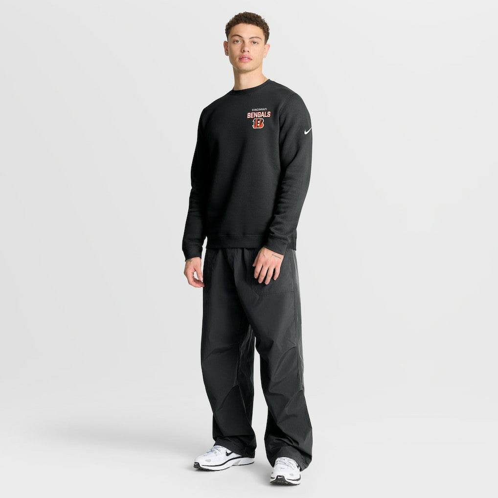 Cincinnati Bengals Primetime Club Fleece Pullover Sweatshirt - Black | Nike outlet