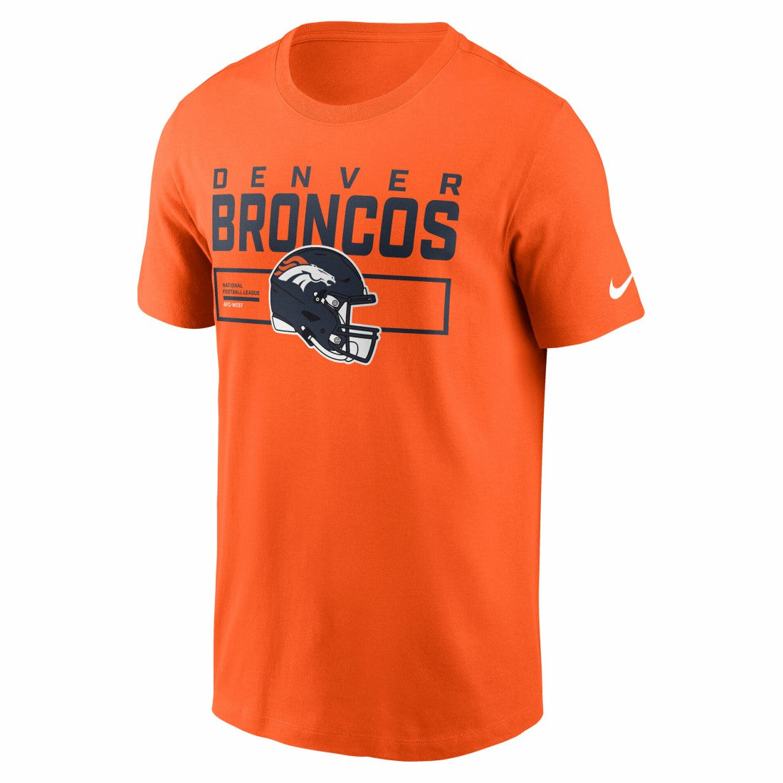Denver Broncos Primetime Helmet Essential T-Shirt - Orange | Nike discount