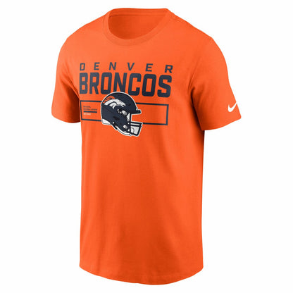 Denver Broncos Primetime Helmet Essential T-Shirt - Orange | Nike discount