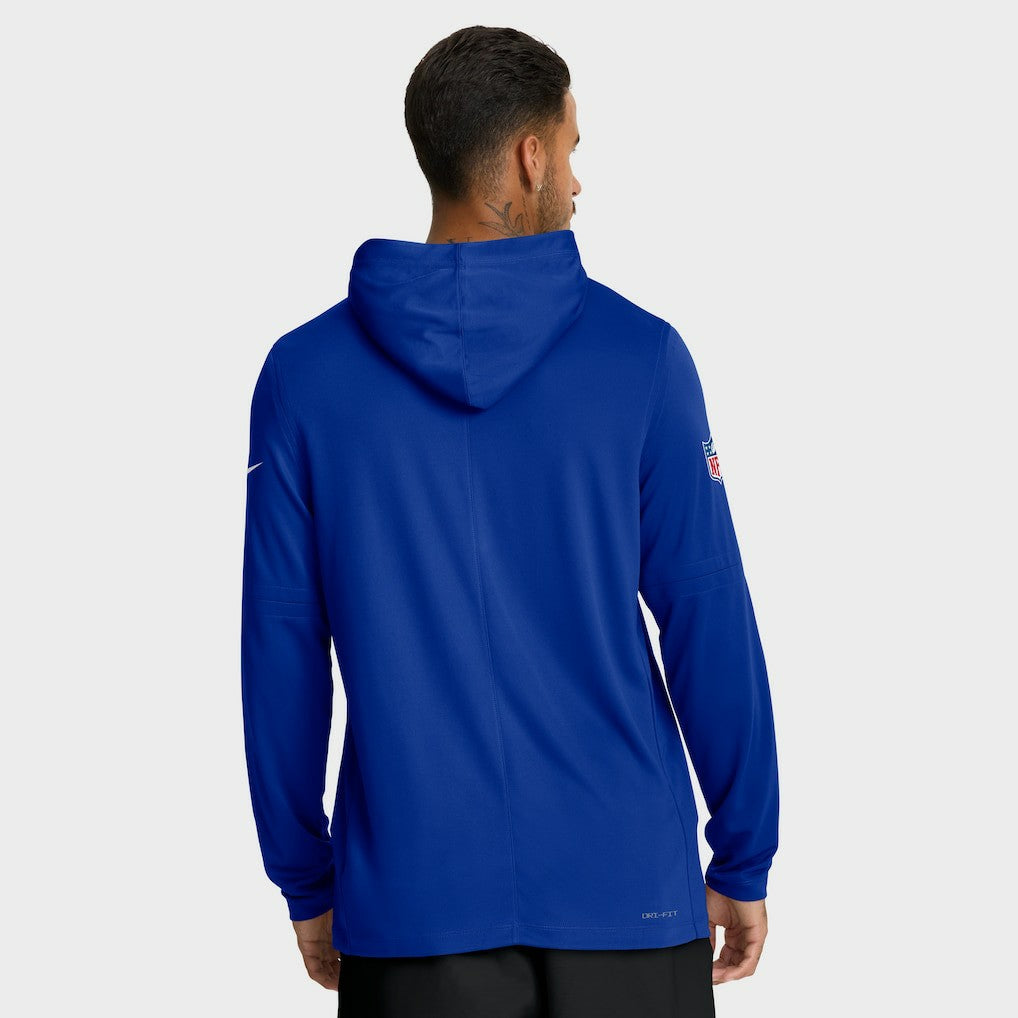 Buffalo Bills Big & Tall Sideline Dri-FIT Long Sleeve Hoodie T-Shirt - Royal | Nike outlet
