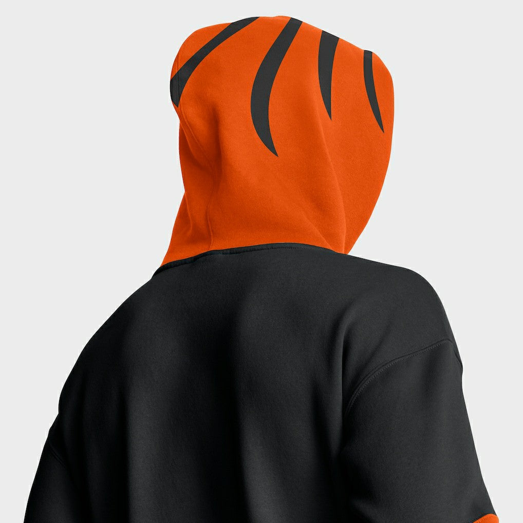 Cincinnati Bengals Helmet Pullover Hoodie - Black outlet