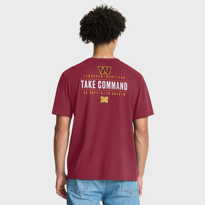 Washington Commanders Passing Pocket Legacy T-Shirt - Burgundy online