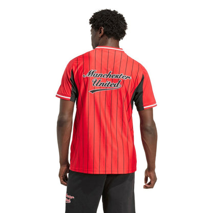 Manchester United US Pack Full-Button Baseball Jersey - Red | Adidas sale
