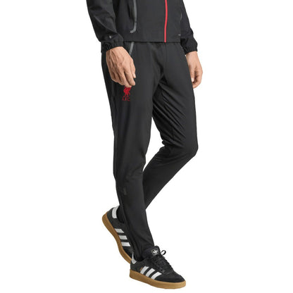 Liverpool 2025/26 Tiro Vis Tech Travel Pants - Black | Adidas for sale