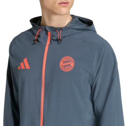 Bayern Munich 2025/26 Tiro Vis Tech Travel Jacket - Gray | Adidas outlet