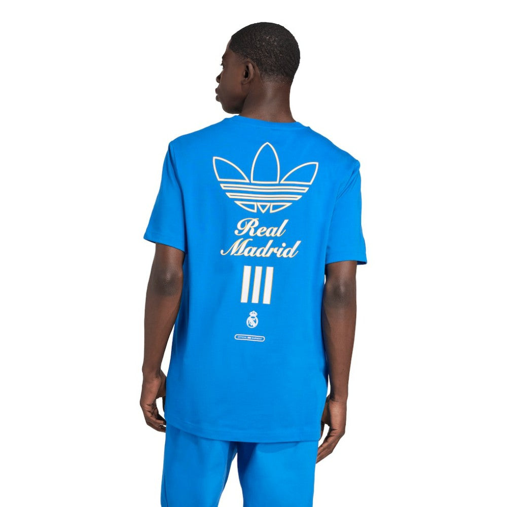 Real Madrid Terrace Icons Collection Graphic T-Shirt - Blue | Adidas on sale