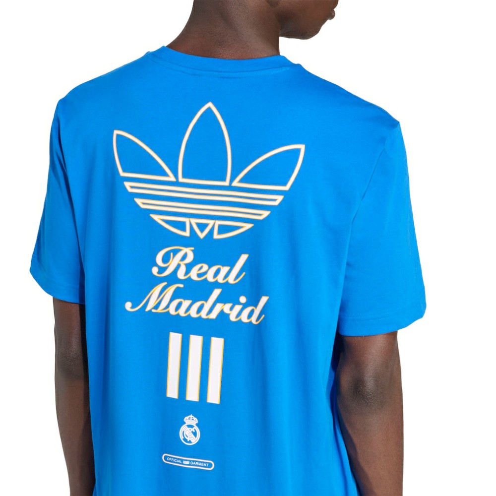Real Madrid Terrace Icons Collection Graphic T-Shirt - Blue | Adidas on sale