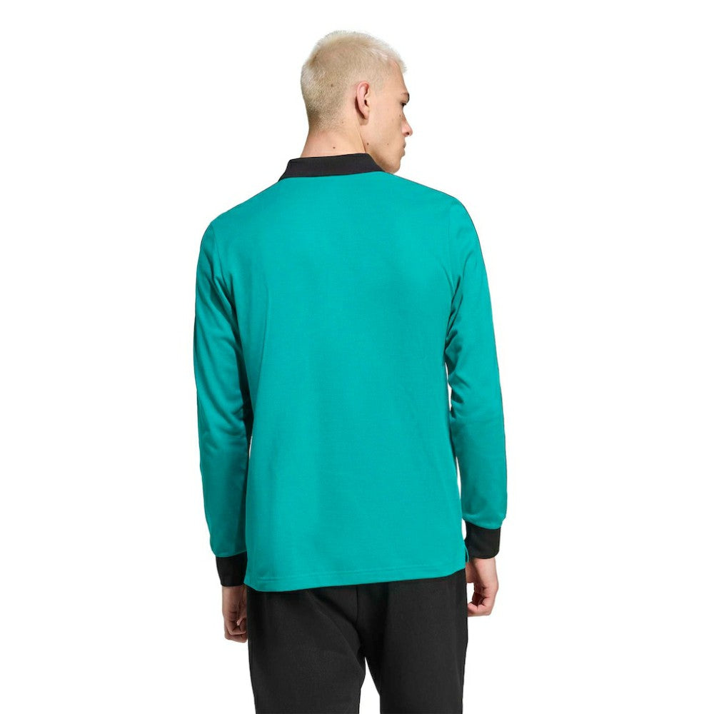 Liverpool Terrace Icons Long Sleeve Polo - Green | Adidas on sale