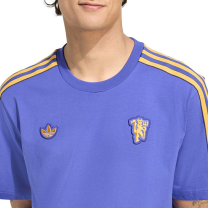 Manchester United Terrace Icons T-Shirt - Purple | Adidas on sale