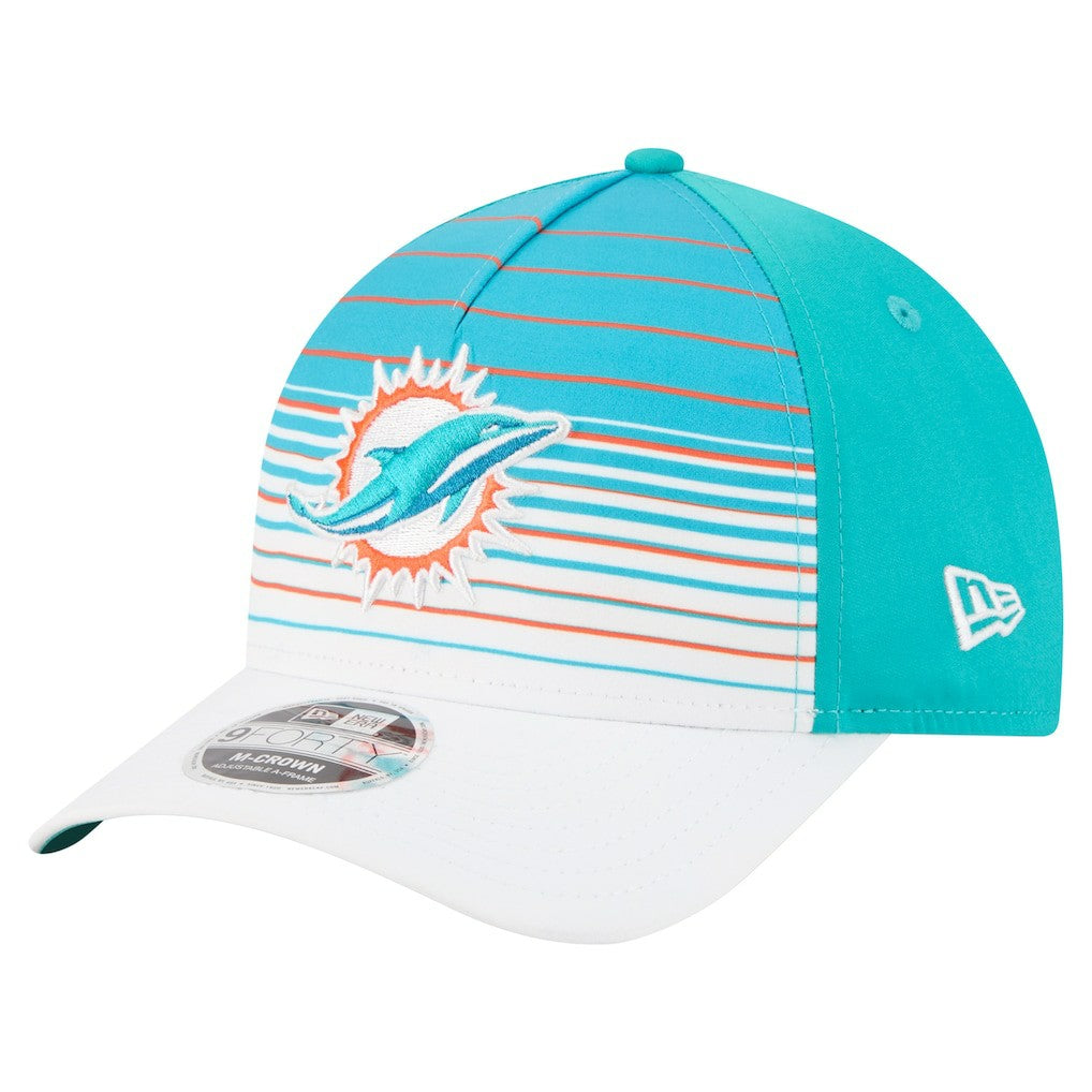 Miami Dolphins New Era Adventure Gradient 9FORTY M-Crown A-Frame Adjustable Hat - White/Aqua outlet