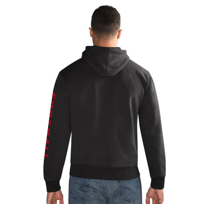 Kansas City Chiefs Starter Vintage Pullover Hoodie - Black on sale
