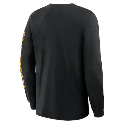 Minnesota Vikings Hometown Sweep Legacy Long Sleeve T-Shirt - Black for sale